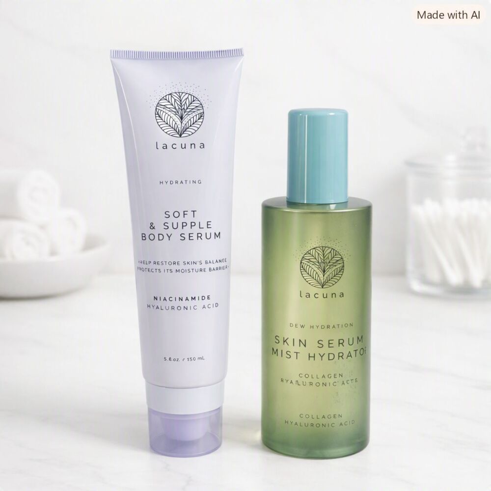 NEW 2-pc SET Lacuna Hydrating Body Serum Dew Hydration Skin Serum Mist Hybrid